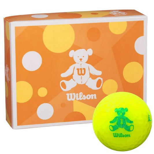 Wilson BEAR4 Bear Golf Balls, 1 Dozen (12 Balls), Yellow