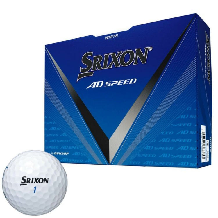 Srixon AD SPEED 2024 model golf balls, 1 dozen (12 balls) White