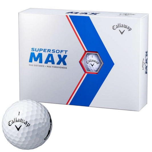 Callaway Super Soft Max 2023 Model Golf Balls, 1 Dozen (12 Balls) White