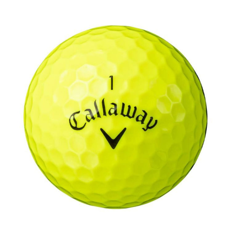 Callaway Super Soft 2023 Model Golf Balls, 1 Dozen (12 Balls) Yellow Glossy