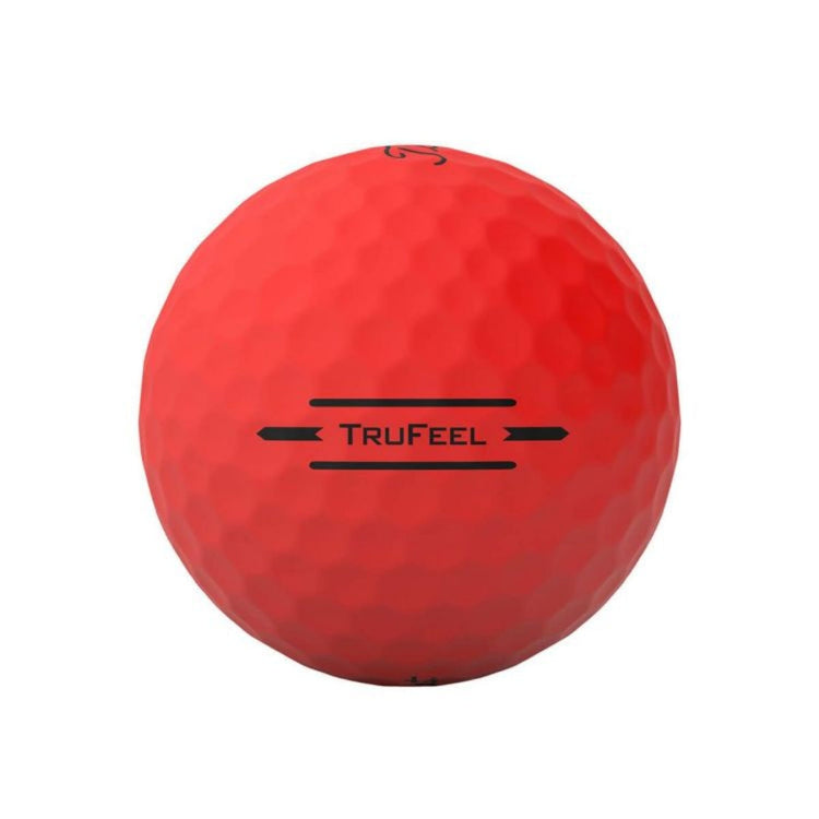 Titleist TRUFEEL 2024 model golf balls, 1 dozen (12 balls), Matte Red