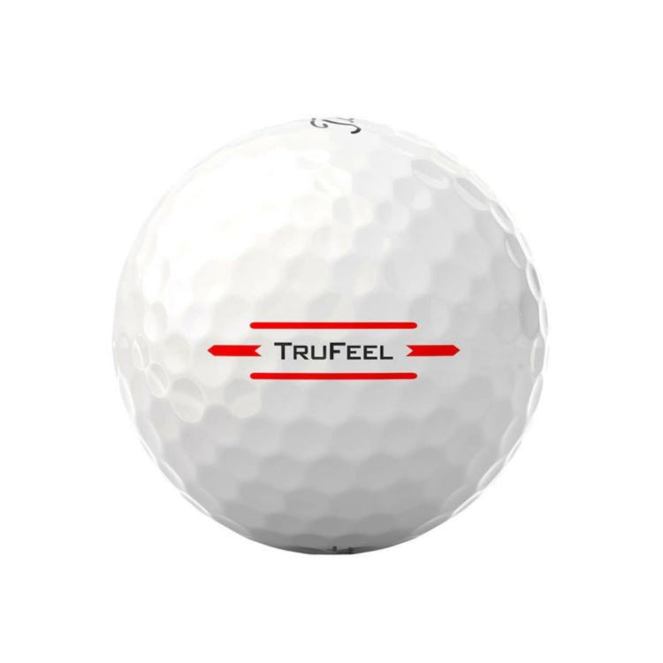 Titleist TRUFEEL 2024 model golf balls, 1 dozen (12 balls) White