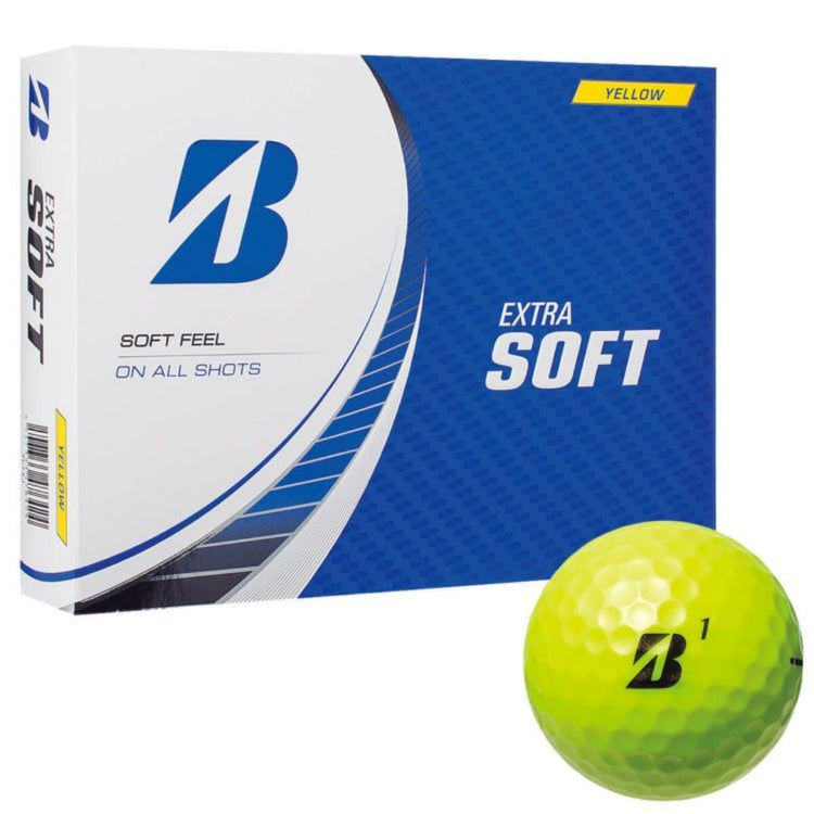 Bridgestone Extra Soft 2023 Model Golf Balls Yellow 1 Dozen (12 Balls)