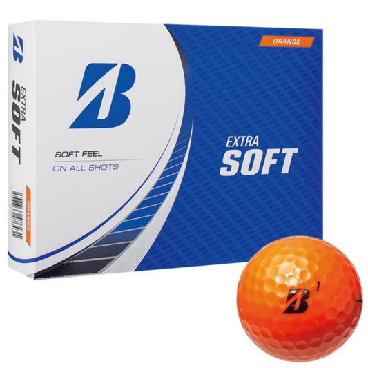 Bridgestone Extra Soft 2023 Model Golf Balls Orange 1 Dozen (12 Balls)