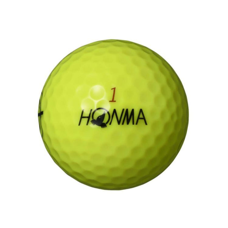 Honma Golf D1 SPIN 2023 Model Golf Balls, 1 Dozen (12 Balls) Yellow