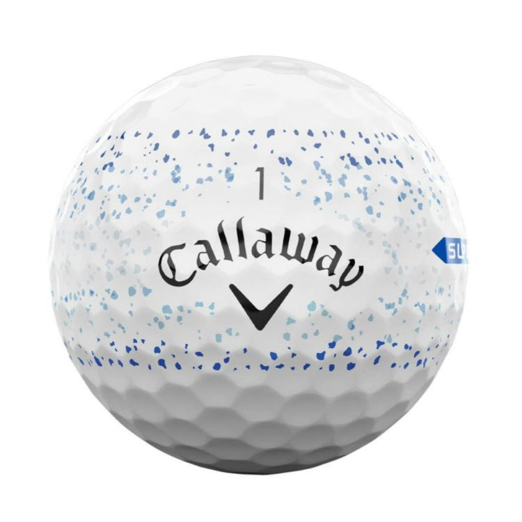 Callaway Super Soft Splatter 360 2024 Model Golf Balls, 1 Dozen (12 Balls), Blue 