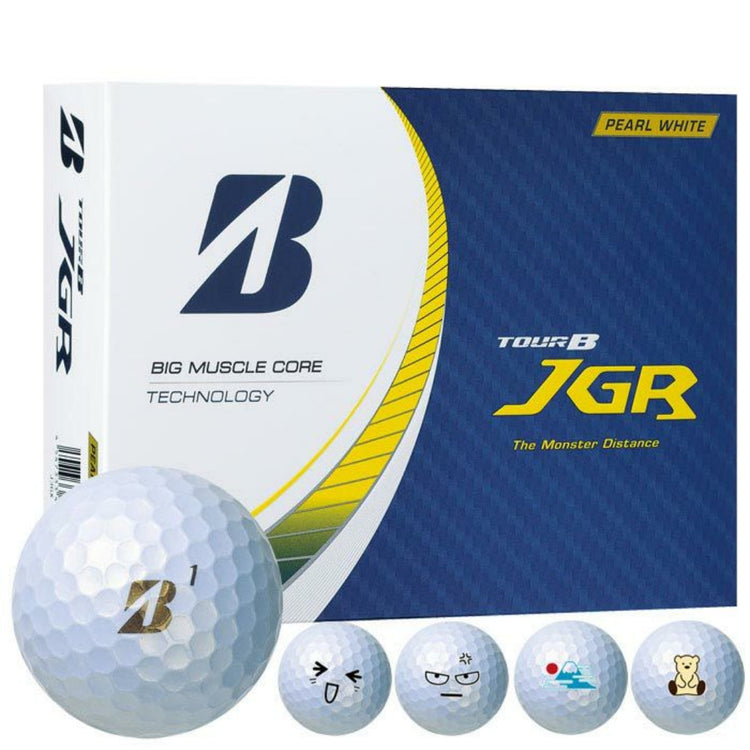 Bridgestone TOUR B JGR 2023 model BS original mark printed golf balls 1 dozen (12 balls) Pearl white