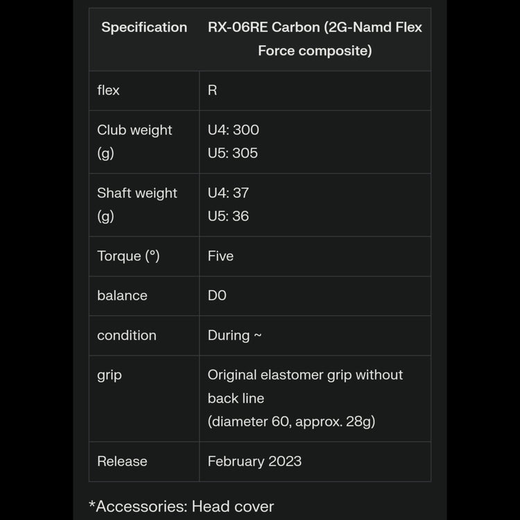 Yonex Royal EZONE 2023 Utility RX-06RE carbon shaft