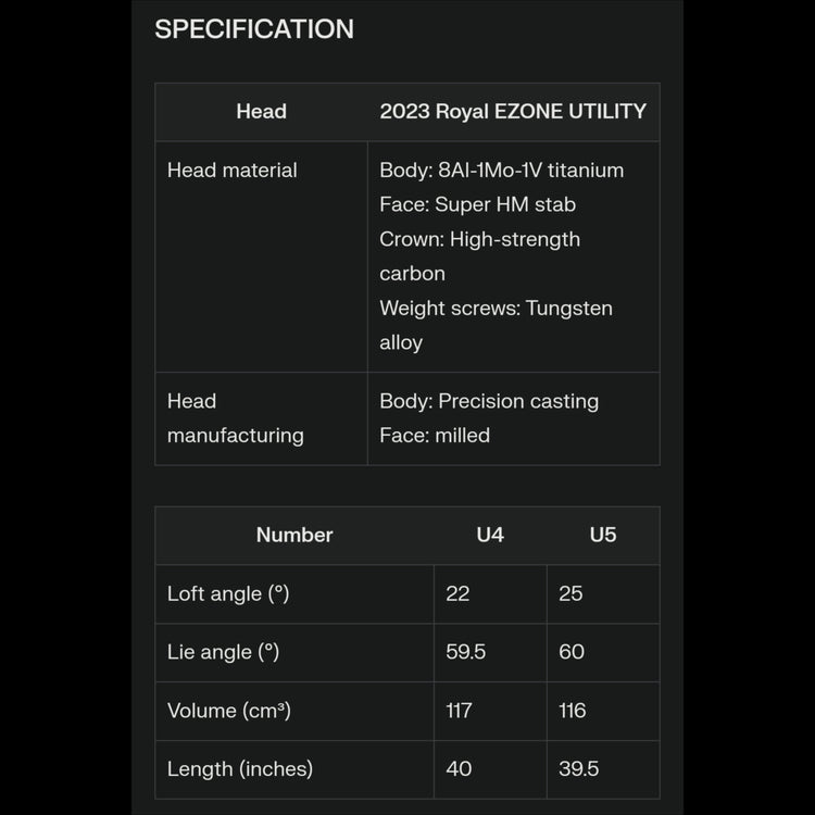 Yonex Royal EZONE 2023 Utility RX-06RE carbon shaft